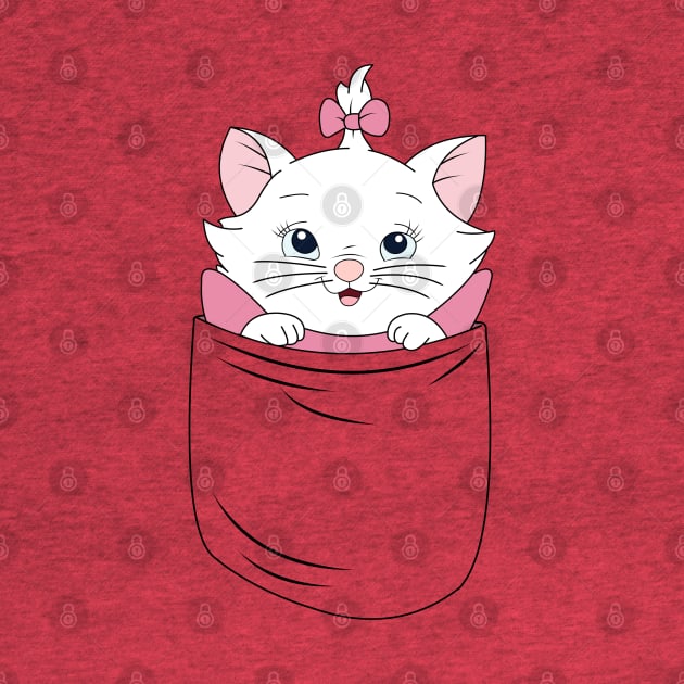 A cat in a pocket by Nykos